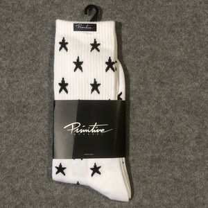 Primitive Apparel Crew Sock With Star Pattern. NWT